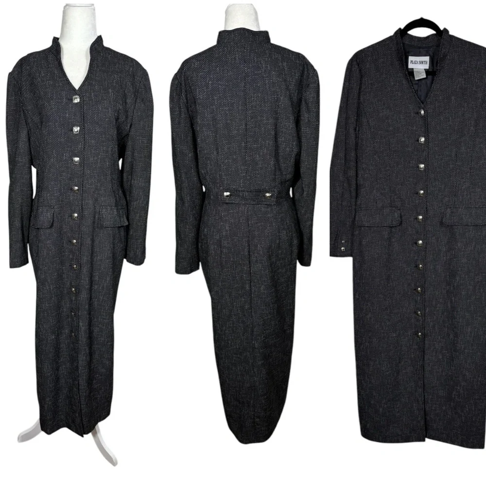 PLAZA SOUTH VINTAGE CLASSIC Sophisticated Trench Jacket/Dress Women's Size 10